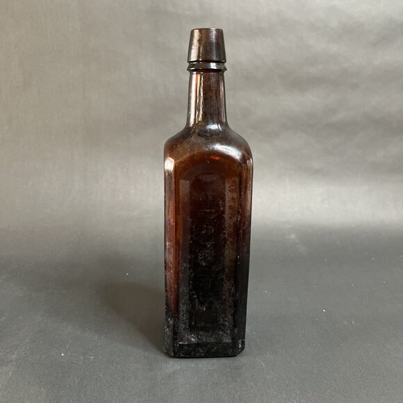 Paine’s Celery Compound Bottle-Amber Glass,1880s, Patent Medicine, Apothecary - Picture 1 of 7